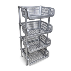 ΡΑΦΙΕΡΑ 4 ΘΕΣΕΩΝ ΟΡΘΟΓΩΝΙΟ ΑΝΟΙΧΤΟ ΡΑΦΙ Β230-1 39.5X31.5X82.5M