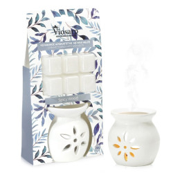 ΑΡΩΜΑΤΙΣΤΗΣ ΚΕΡΑΜΙΚΟΣ 7,8x6,5x7,8 ΣΕΤ ΜΕ WAX MELTS 66G No976602