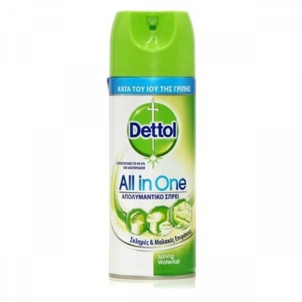 ΑΠΟΛΥΜΑΝΤΙΚΟ ΣΠΡΕΙ DETTOL ALL IN ONE SPRING WATERFALL 400ML