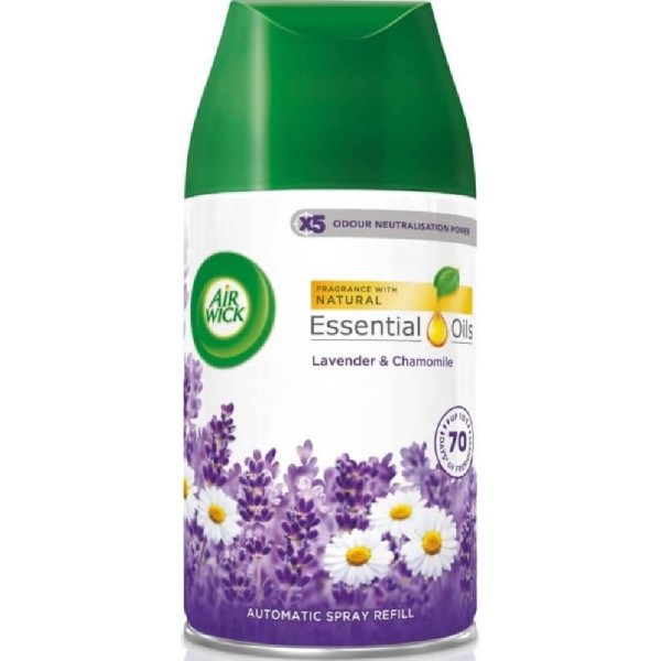 ΑΡΩΜΑΤΙΚΟ AIRWICK FRESHMATIC 250ML ΛΕΒΑΝΤΑ & ΧΑΜΟΜΗΛΙ