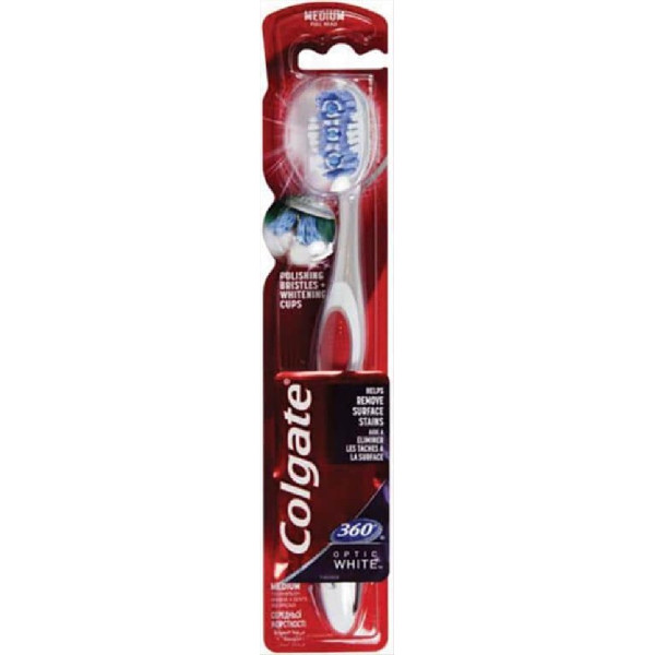 ΟΔΟΝΤΟΒΟΥΡΤΣΑ colgate 360 optic white μετρια