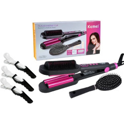 Ψαλίδι και βούρτσα μαλλιών Ηλεκτρικό - Multistyler - KM-2263 - Kemei