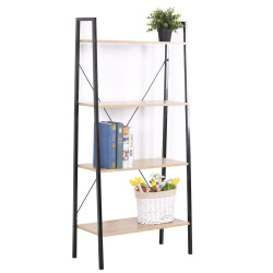 ΒΙΒΛΙΟΘΗΚΗ-ΡΑΦΙΕΡΑ 4ΡΑΦ. ΞΥΛΟ-ΣΙΔΕΡΟ (60x32,5x148)