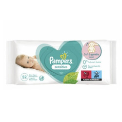 ΜΩΡΟΜΑΝΤΗΛΑ PAMPERS 52 ΤΜΧ SENSITIVE