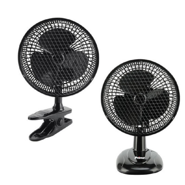 ΑΝΕΜ MINI 6` 15CM PRTF-80540 PRIMO 2ΣΕ1 ΜΑΥΡΟΣ