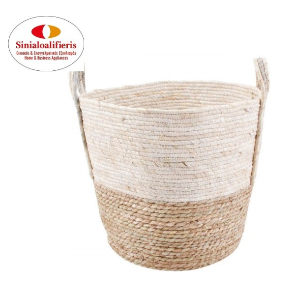 ΚΑΛΑΘΙ ΨΑΘΙΝΟ ΜΕ ΧΕΙΡΟΛΑΒΕΣ, ΣΕ ΜΠΕΖ ΦΥΣΙΚΟ ΧΡΩΜΑ 39Χ35ΕΚ.