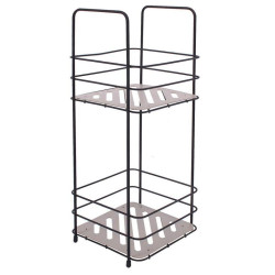 ΡΑΦΙΕΡΑ ΜΕΤΑΛΛΙΚΗ ΔΙΠΛΗ ΜΑΥΡΟ-ΓΚΡΙ 16X16X40ΕΚ.