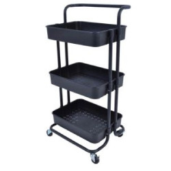 ΜΑΝΑΒΗΣ ΜΑΥΡΟ ΜΑΤ ΜΕΤΑΛΙΚΟΣ 3ΠΛΟΣ ΤΡΟΧΗΛΑΤΟΣ (43X36X86)