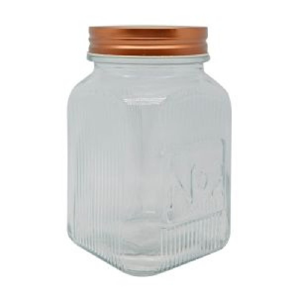 ΒΑΖΟ ΓΥΑΛΙΝΟ ΜΕΤΑΛ. ΚΑΠΑΚΙ 1000ML (10X10X21)