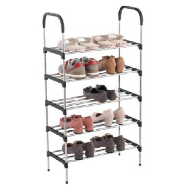 ΠΑΠΟΥΤΣΟΘΗΚΗ ΜΕΤΑΛΙΚΗ ΜΕ 5 ΡΑΦΙΑ (57x26x100)