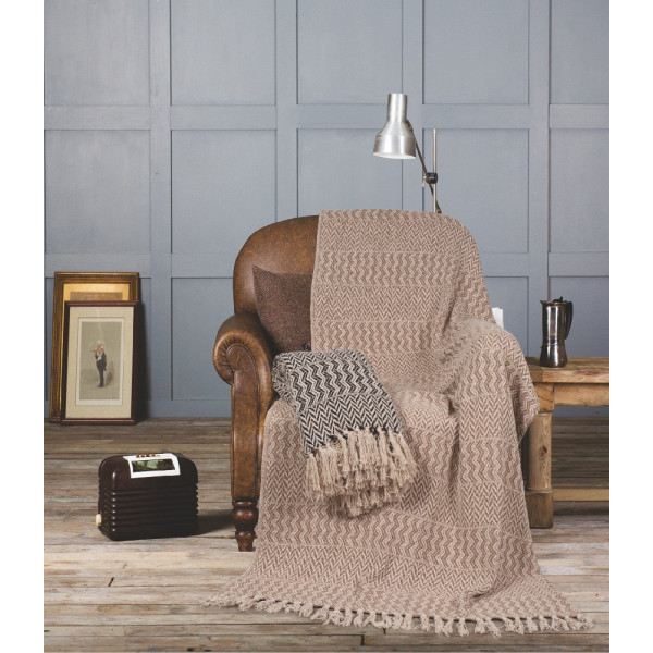 ΡΙΧΤΑΡΙ 180Χ250 CM ZINA L.GREY 100%COTTON