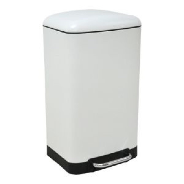 ΚΑΔΟΣ ΑΠΟΡΡΙΜΜΑΤΩΝ 30L SOFT CLOSE ΑΣΠΡΟ (34,5X32,5X61,5)