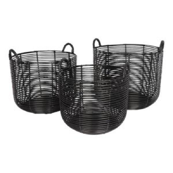 ΚΑΛΑΘΙΑ ΜΑΥΡΑ ΣΕΤ 3 ΣΤΡ.  (40x32-36x29-32x26)