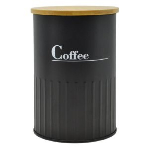 ΒΑΖΟ ΜΕΤΑΛΛΙΚΟ ΜΑΥΡΟ COFFEE ΜΕ ΜΠΑΜΠΟΥ ΚΑΠΑΚΙ 9,5X9,5X13ΕΚ.