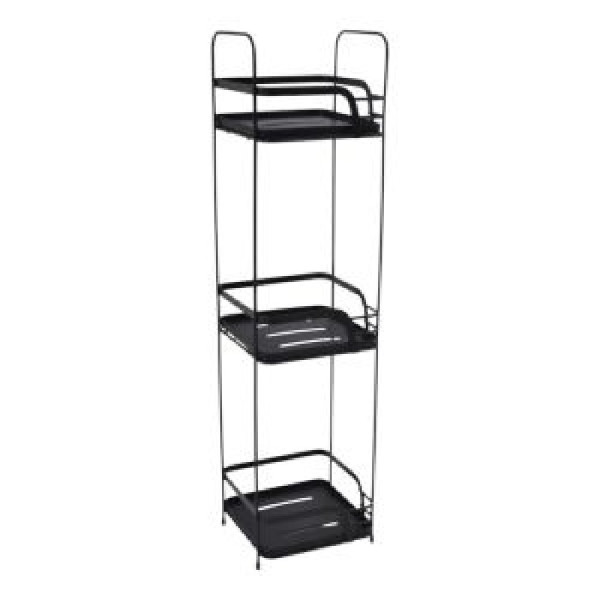 ΡΑΦΙΕΡΑ ΜΠΑΝΙΟΥ ΤΡΙΠΛΗ ΜΕΤΑΛΛΙΚΗ ΣΕ ΜΑΥΡΟ ΧΡΩΜΑ 16X15,5X63ΕΚ.