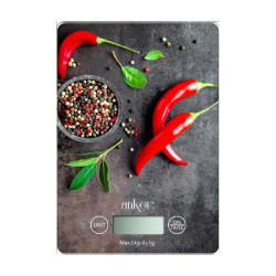 ΖΥΓΑΡΙΑ ΗΛΕΚΤΡΟΝΙΚΗ 5kg ΓΥΑΛΙΝΗ ΠΙΠΕΡΙΕΣ 15x21,5x1,6εκ.