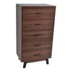 ΣΥΡΤΑΡΙΕΡΑ ΞΥΛ. 5 ΣΥΡΤ. ΜΕ ΠΟΔΙΑ  60x40x112ΥΨ. (ΕΚΠΤ.-30€ ΚΟΥΤΙ)