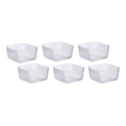 ΜΠΩΛΑΚΙΑ ΣΕΤ 6 ΓΥΑΛΙΝΑ 260ml (9,8x9,8x5)
