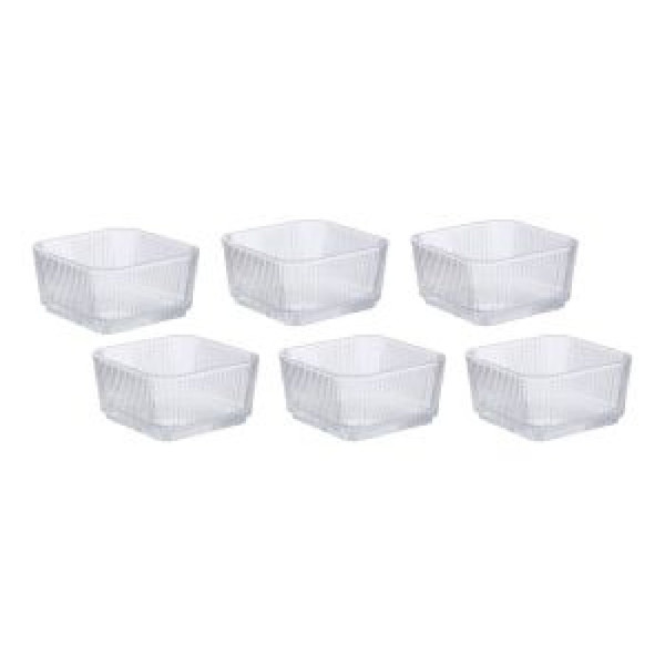 ΜΠΩΛΑΚΙΑ ΣΕΤ 6 ΓΥΑΛΙΝΑ 260ml (9,8x9,8x5)