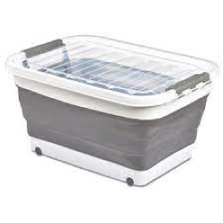 ΚΟΥΤΙ ΑΠΟΘ-ΣΗΣ ΣΙΛΙΚΟΝΗΣ ΠΤΥΣΣΟΜΕΝΟ ΜΕ ΡΟΔΕΣ 45L 61x45x30.4cm