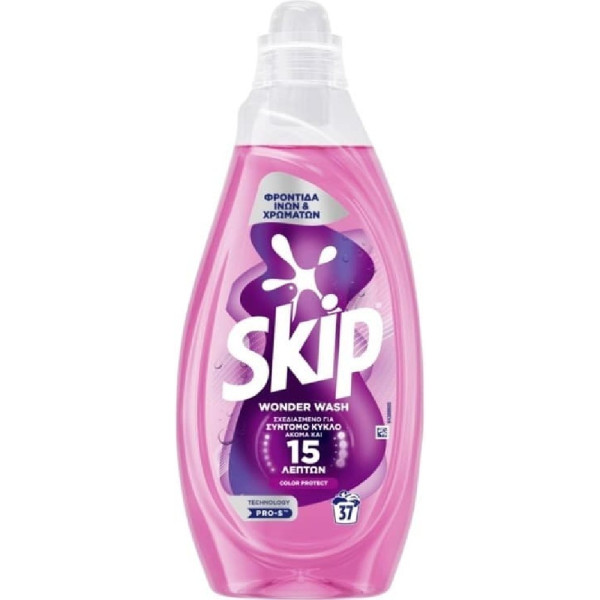 ΥΓΡΟ ΠΛΥΝΤΗΡΙΟΥ SKIP 37ΜΕΖ 1480ML WONDER WASH COLOR PROTECT