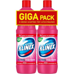 ΧΛΩΡΙΝΗ KLINEX ULTRA 2X1250ML PINK POWER