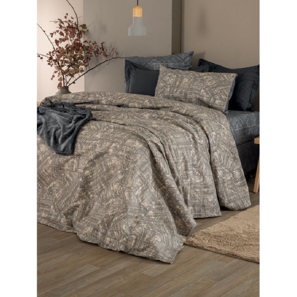 ΠΑΠΛΩΜΑΤΟΘΗΚΗ ΥΠΕΡΔ.240X250 FLANNEL BEAUTY FB0240 ΣΕΤ 3 PALAMAIKI