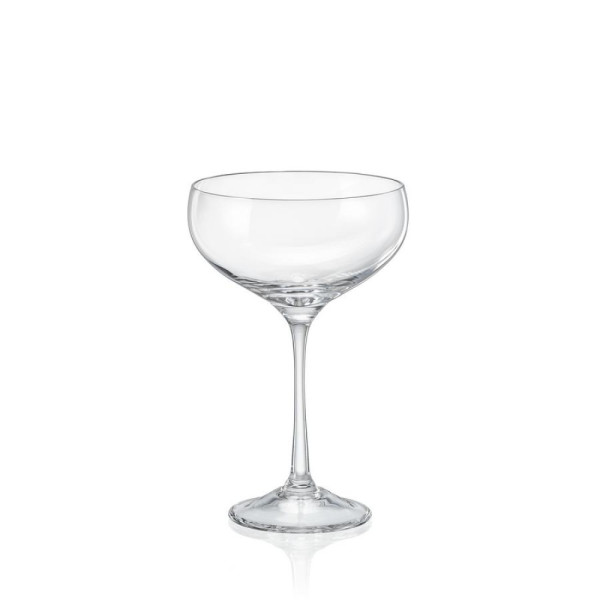ΠΟΤΗΡΙΑ ΚΟΛΩΝΑΤΑ ΣΕΤ 4 ΤΕΜΑΧΙΩΝ COUPE 180ML PRALINES - CRYSTALEX