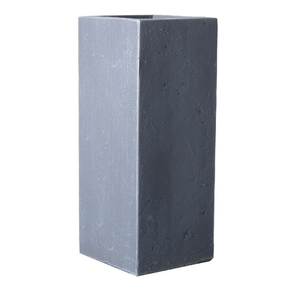 Γλάστρα Πήλινη Solid Γκρι XL 41x41x80 εκ.