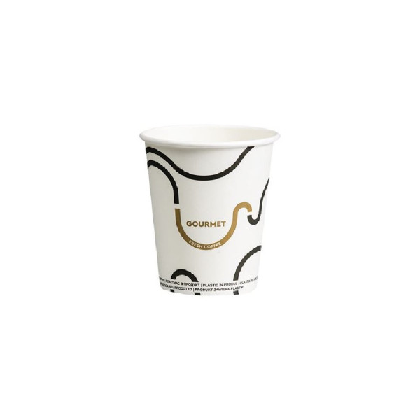 ΠΟΤΗΡΙ ΧΑΡΤΙΝΟ 8ΟΖ SW GOURMET ΛΕΥΚΟ NEW DESIGN 50ΤΕΜ.(ΕΚΠΤ.-15% 20ΑΔΑ)